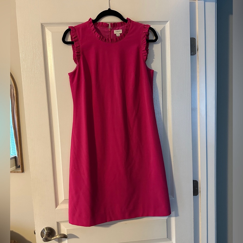 J. Crew Pink Ruffle Dress